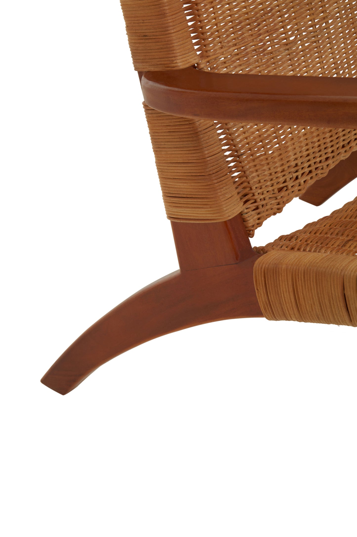 Java Woven Chair In Brown Natural Rattan