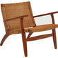 Java Woven Chair In Brown Natural Rattan