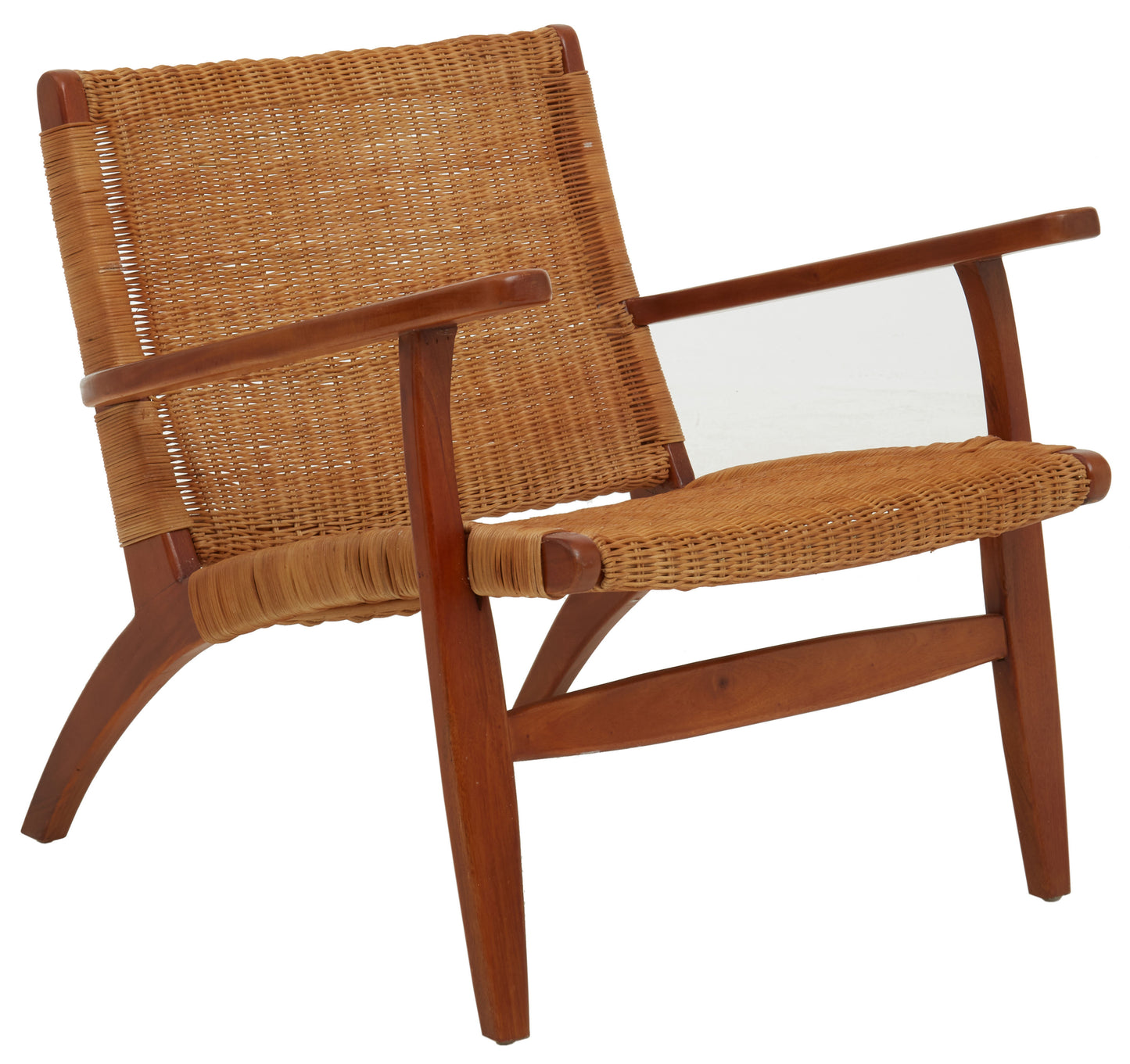 Java Woven Chair In Brown Natural Rattan