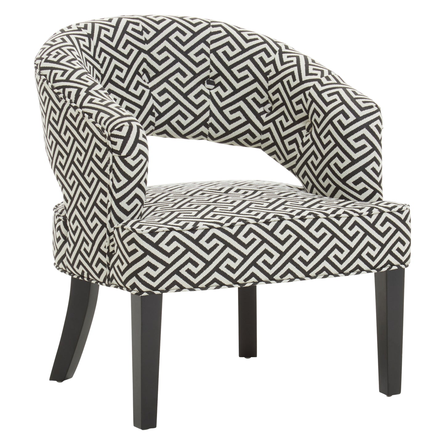 Regents Park Greek Key design Cutout Lounge Chair