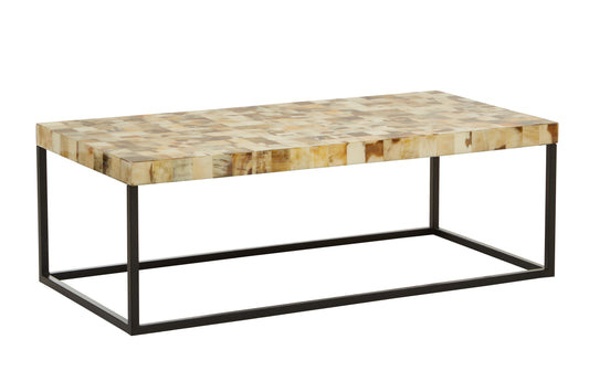 Obra Cream Mother of Pearl Rectangle Coffee Table