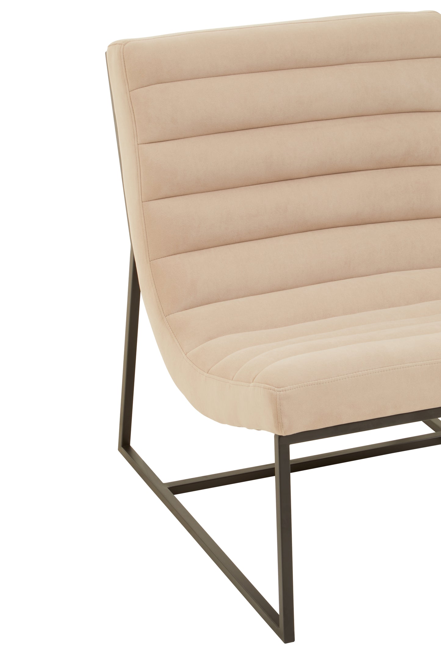 Vogue Ivory Velvet Cocktail Chair