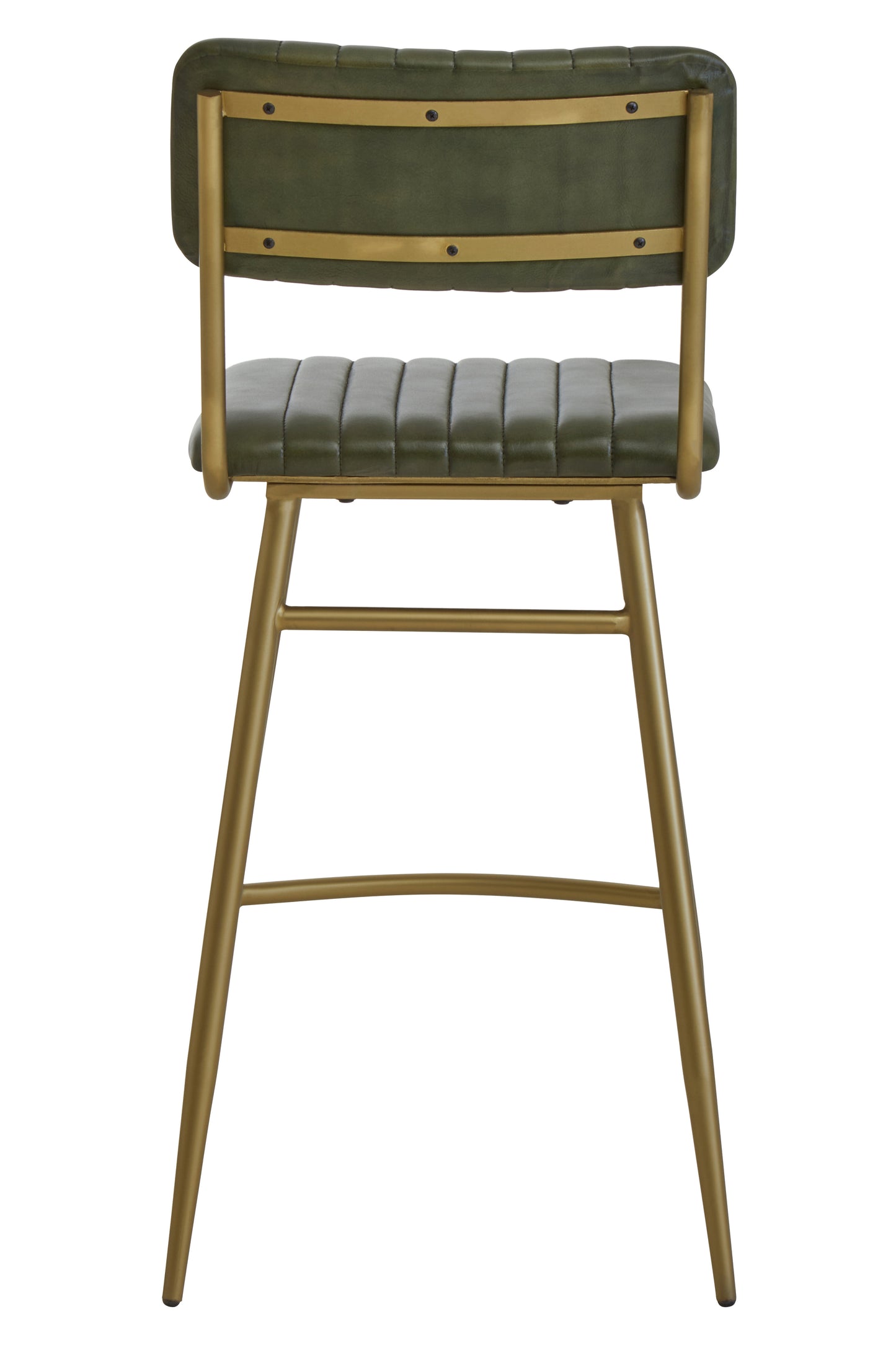 Buffalo Green Leather Bar Chair