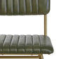 Buffalo Green Leather Bar Chair