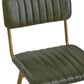 Buffalo Green Leather Bar Chair