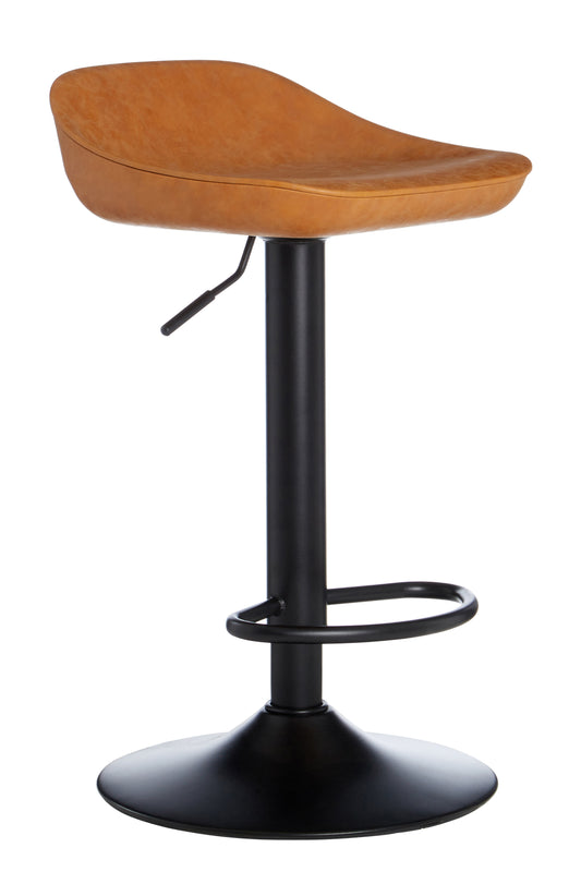 Dalston Set Of Two Camel Bar Stools