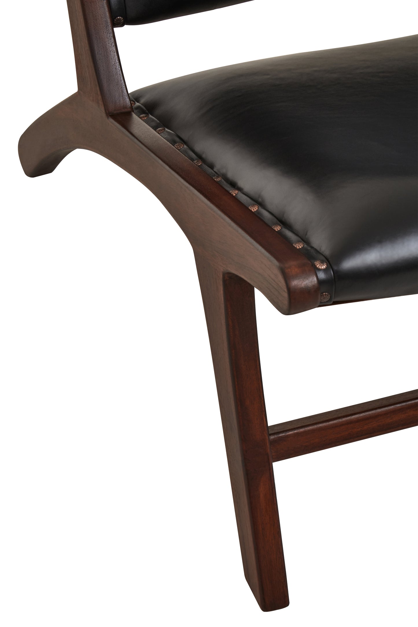 Inca Genuine Black Cow Leather Chair