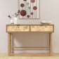 Urban Burl Two Drawer Console Table, Natural