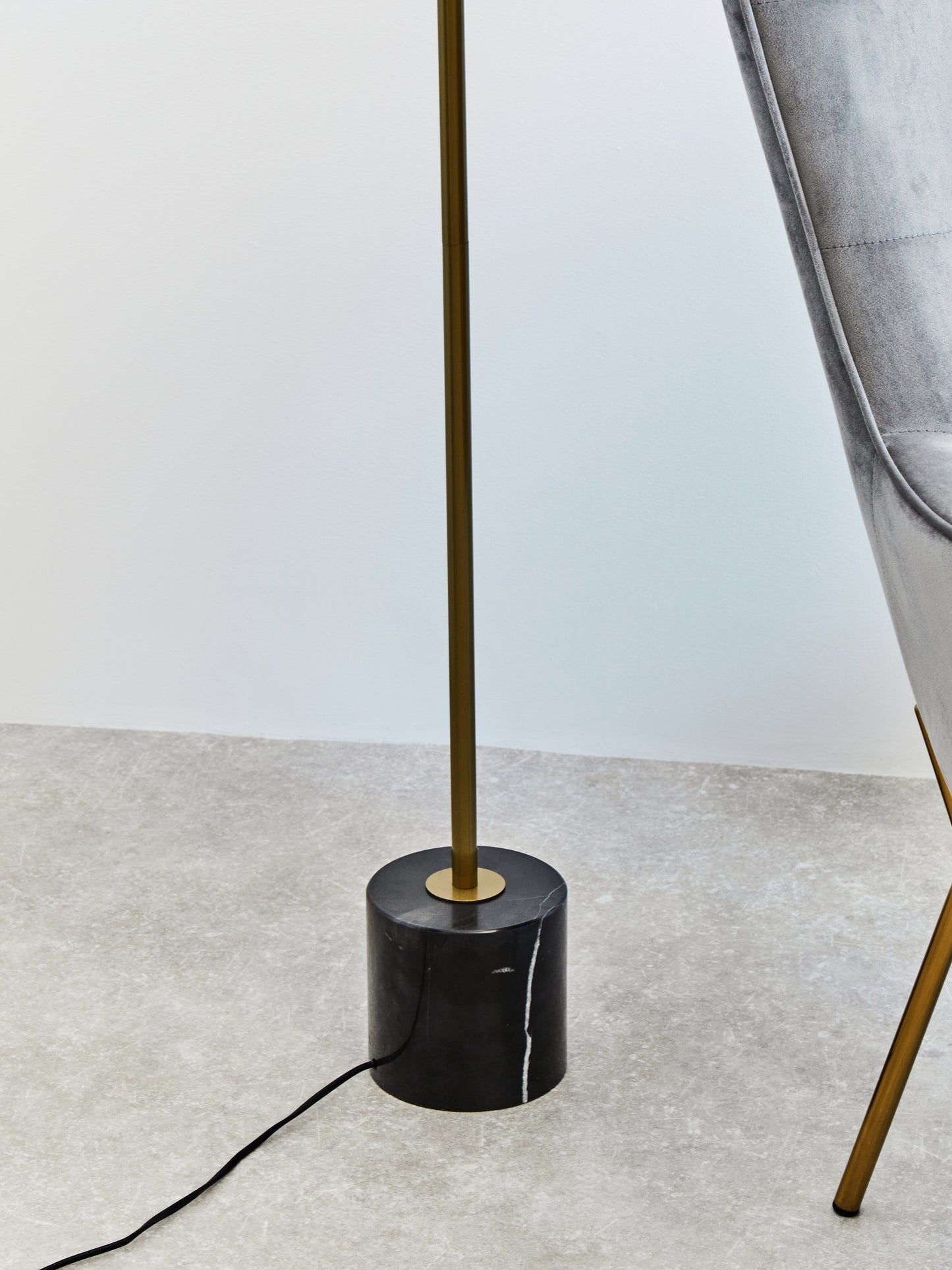 Revive 2 Bulb Gold Finish Metal Floor Lamp