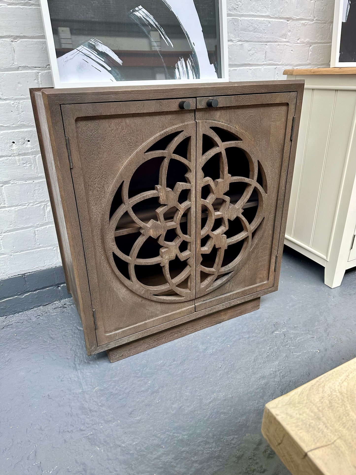 Flower Of Life Two Door Cabinet