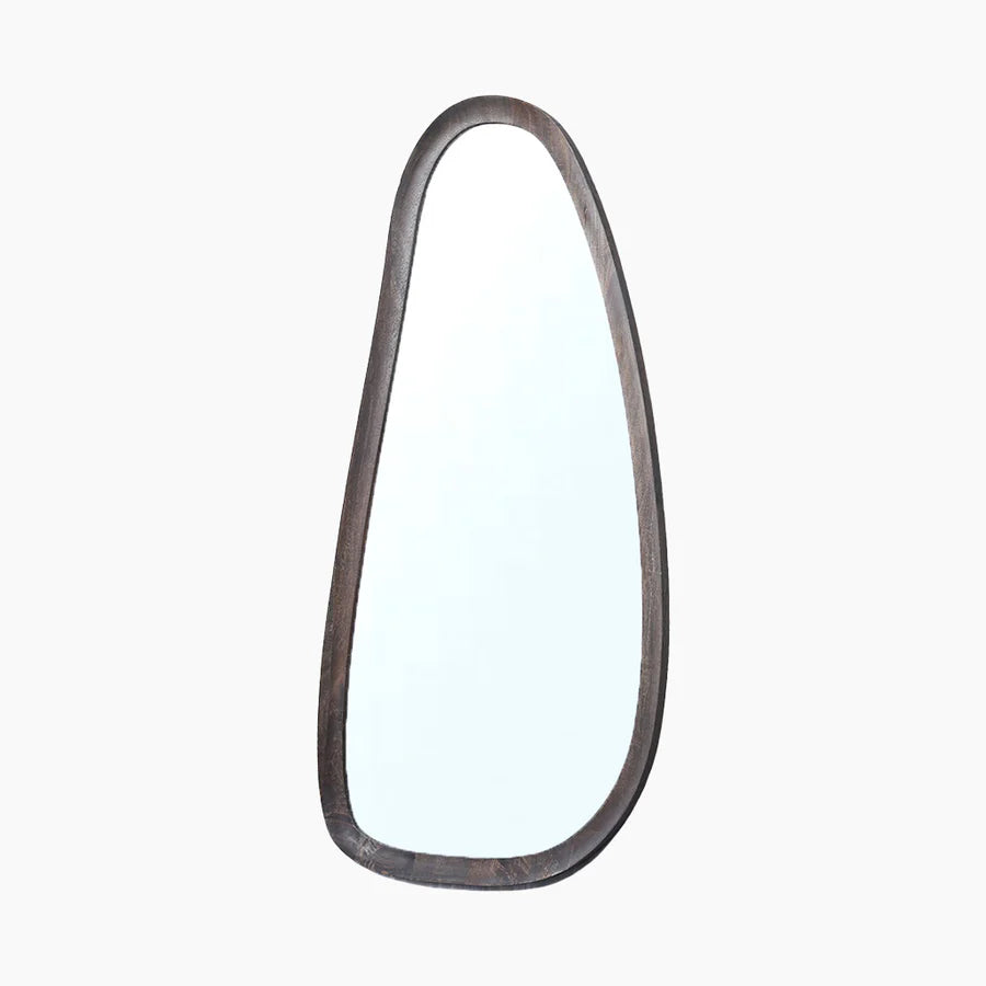 Inayat Asymmetrical Wooden Mirror