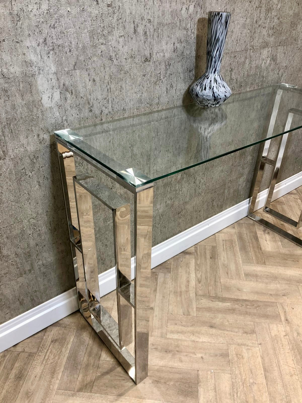 Native Home and Lifestyle Milano Silver Plated Console Table