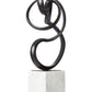 Mirano Black Finish Aluminium Knot Sculpture