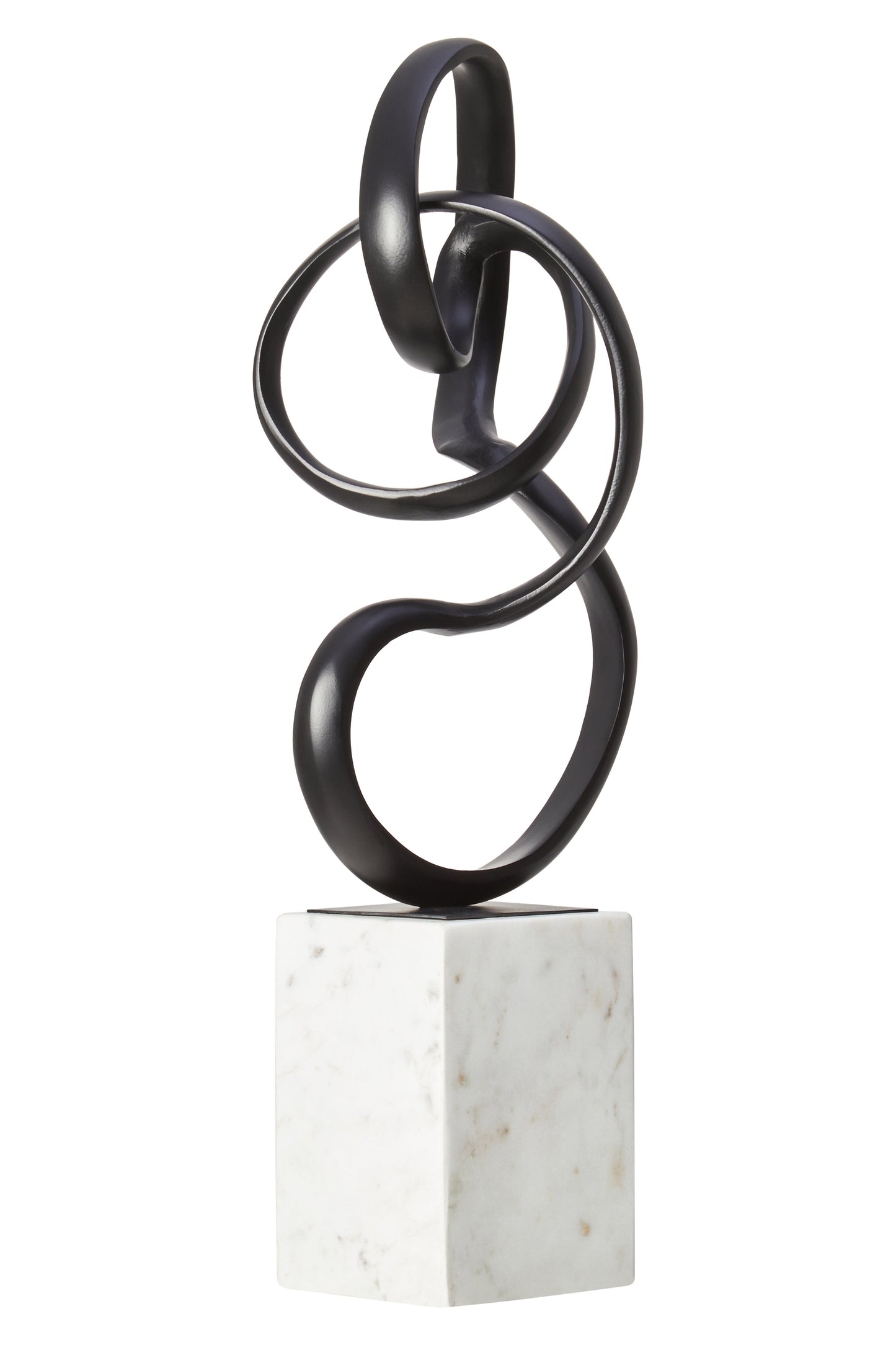 Mirano Black Finish Aluminium Knot Sculpture