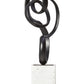 Mirano Black Finish Aluminium Knot Sculpture