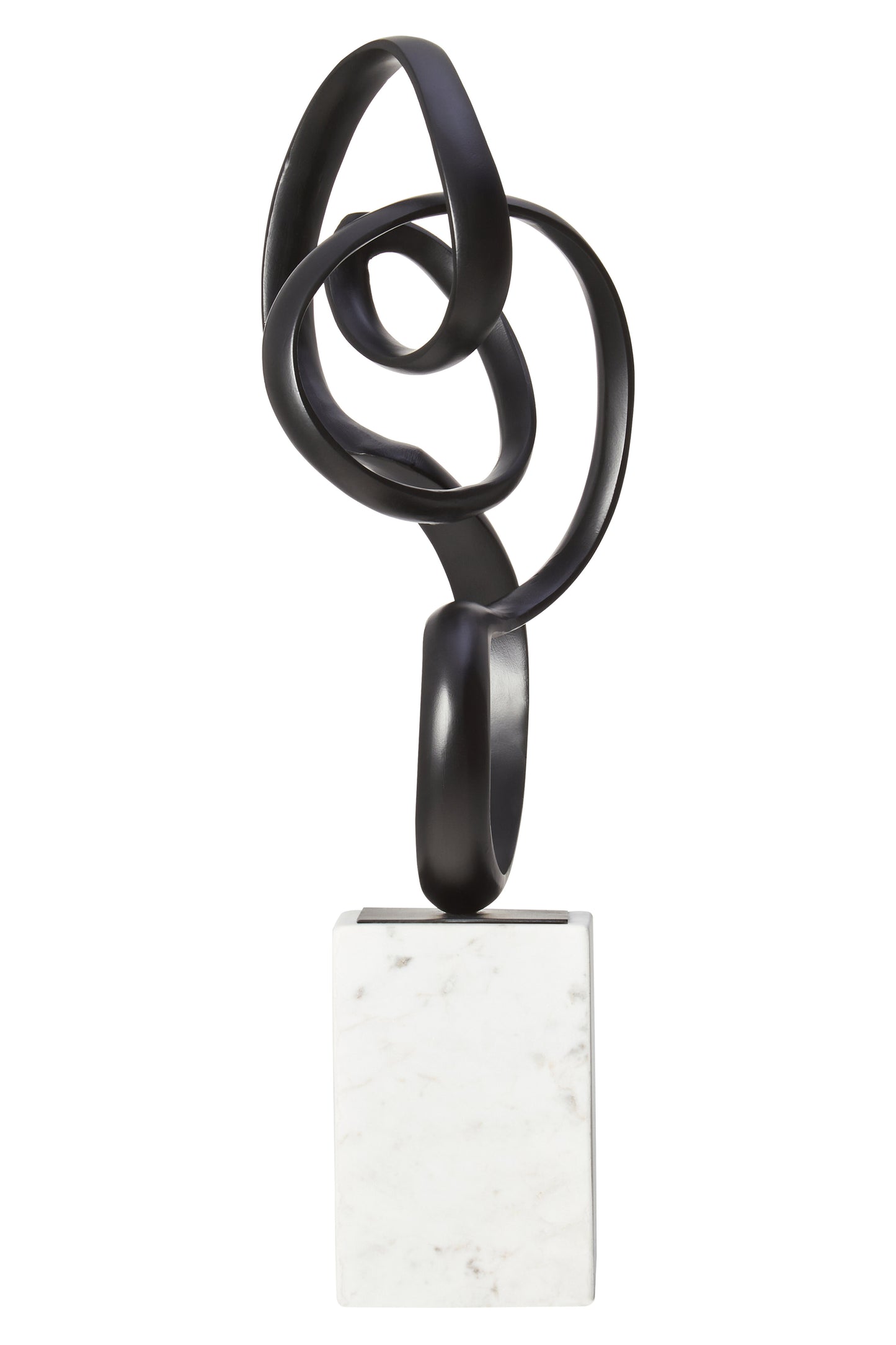 Mirano Black Finish Aluminium Knot Sculpture