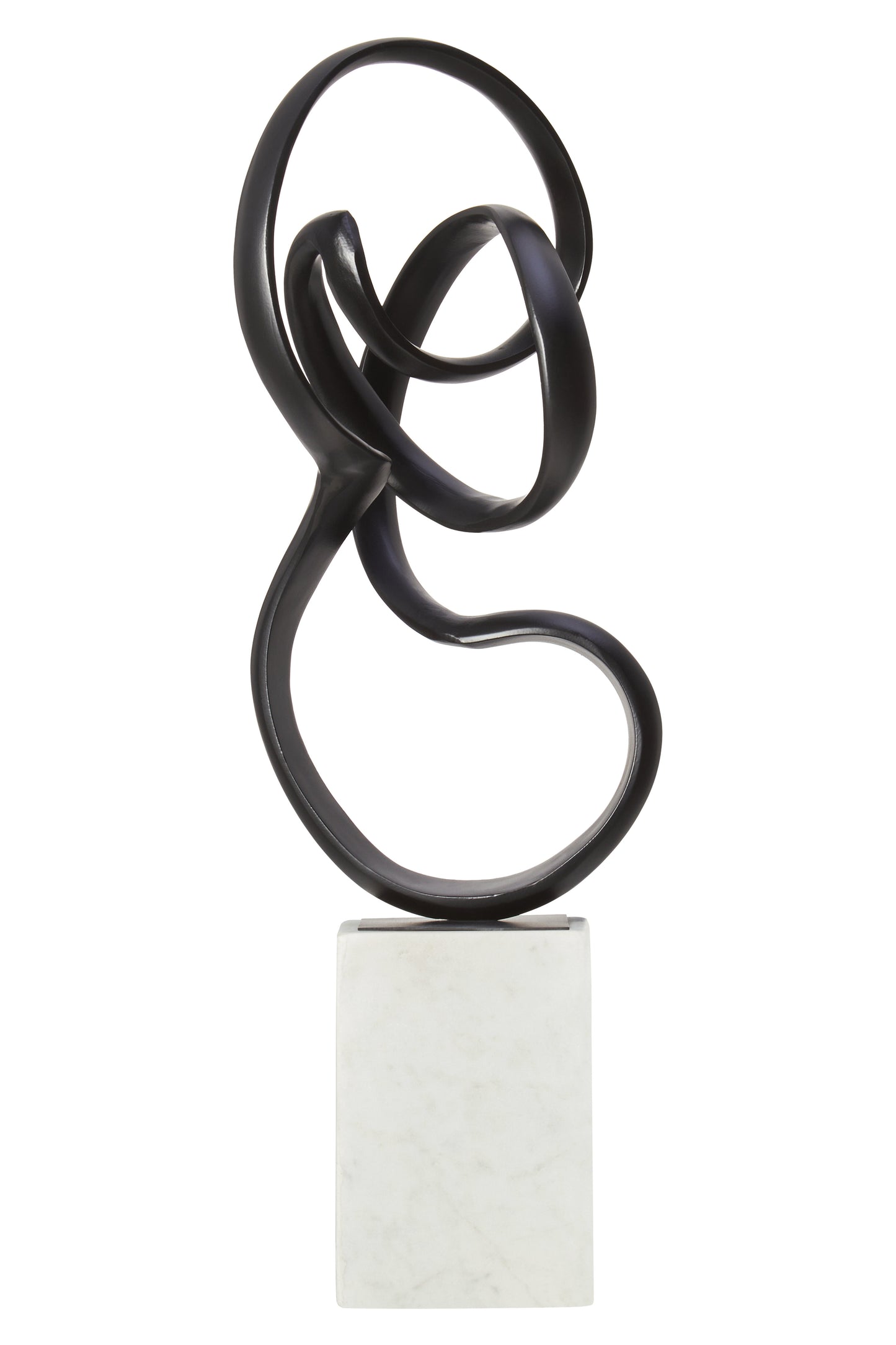 Mirano Black Finish Aluminium Knot Sculpture