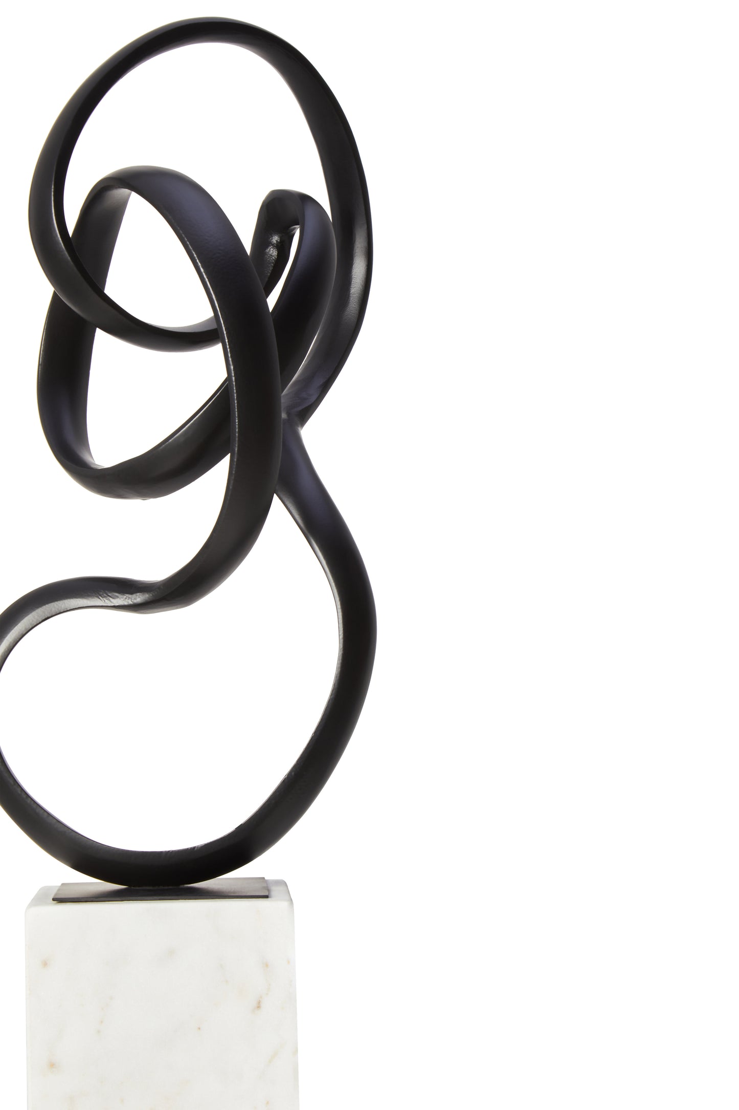 Mirano Black Finish Aluminium Knot Sculpture