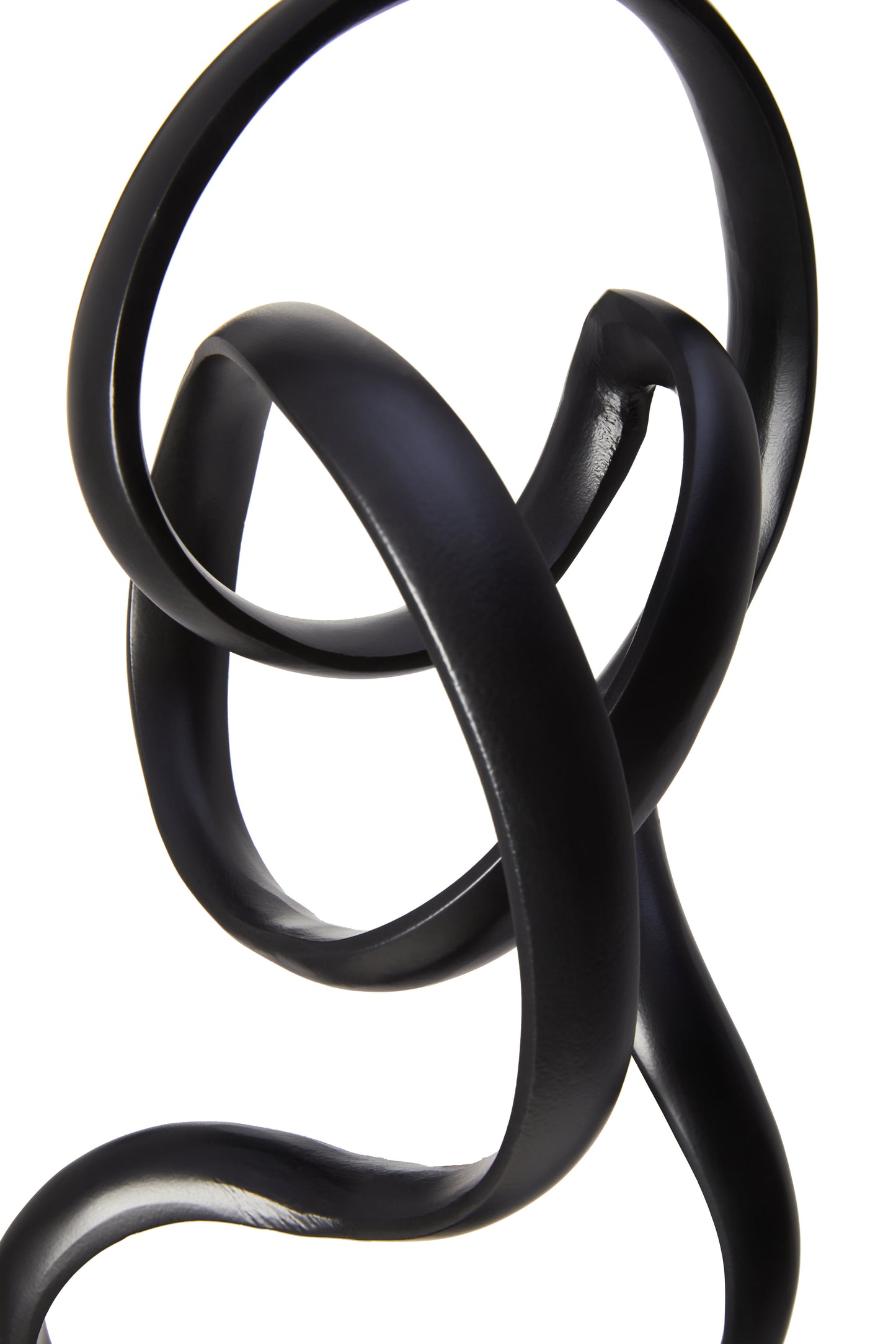 Mirano Black Finish Aluminium Knot Sculpture