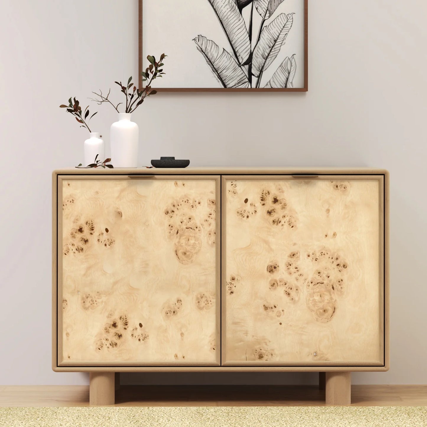 Urban Burl Two Door Cabinet