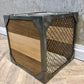 CONTEMPORARY STYLE SIDE TABLES IN WOOD AND IRON FINISH