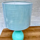 Small Teardrop Lamp- Light Aqua