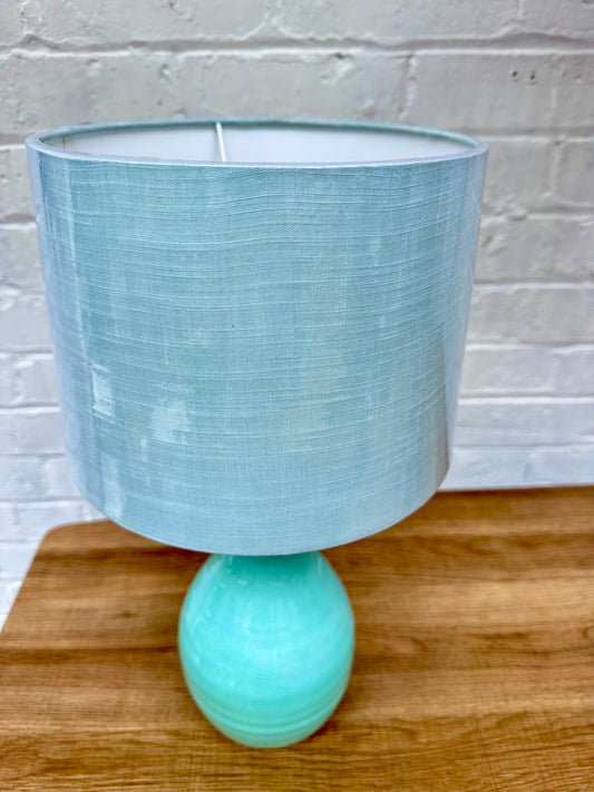 Small Teardrop Lamp- Light Aqua