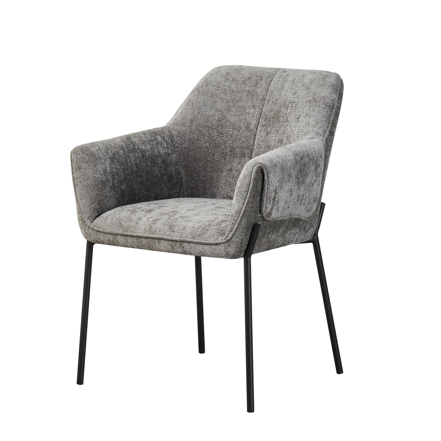 Milan Chenille Effect Grey Dining Chair