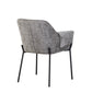 Milan Chenille Effect Grey Dining Chair