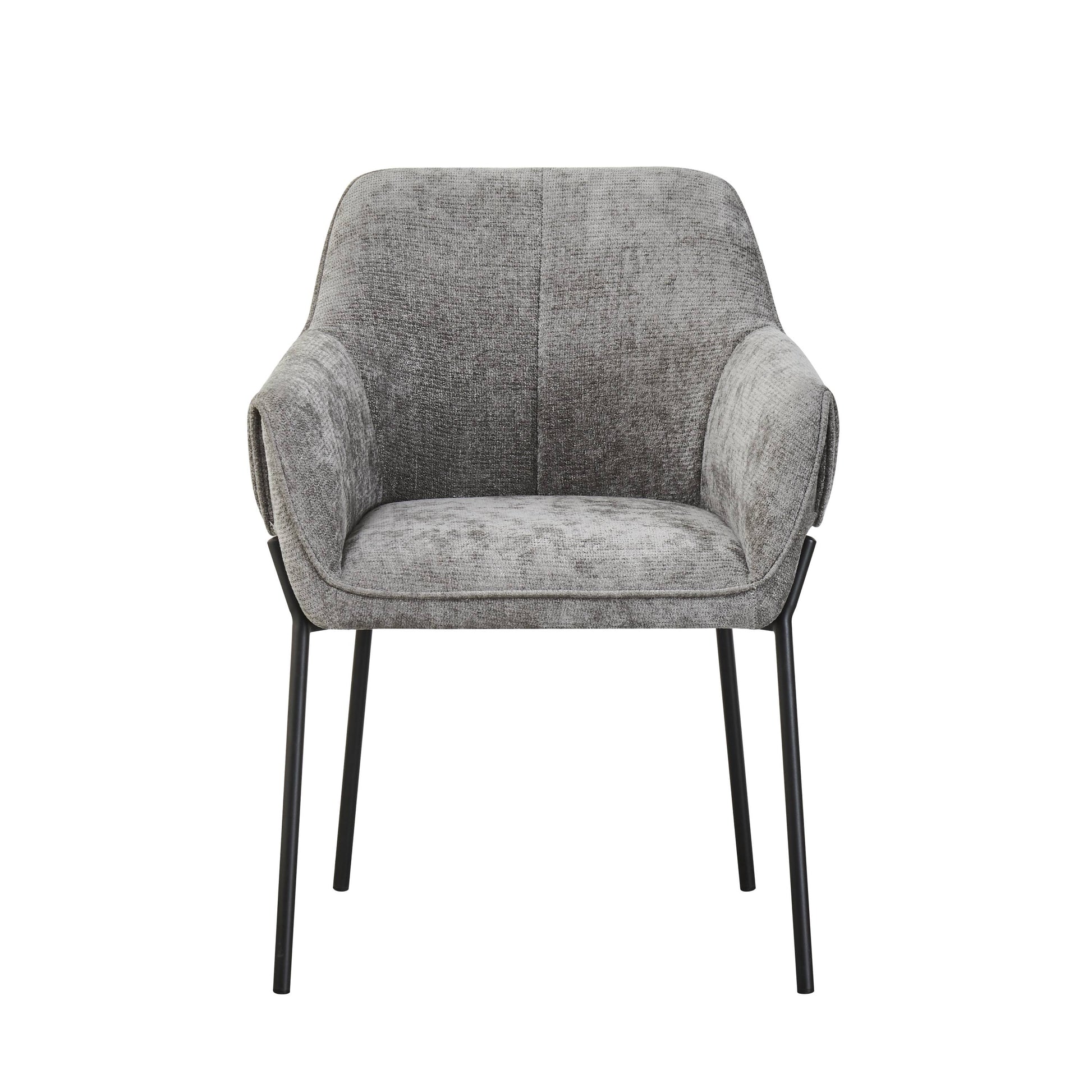 Milan Chenille Effect Grey Dining Chair