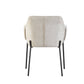 Milan Chenille Effect Natural Dining Chair