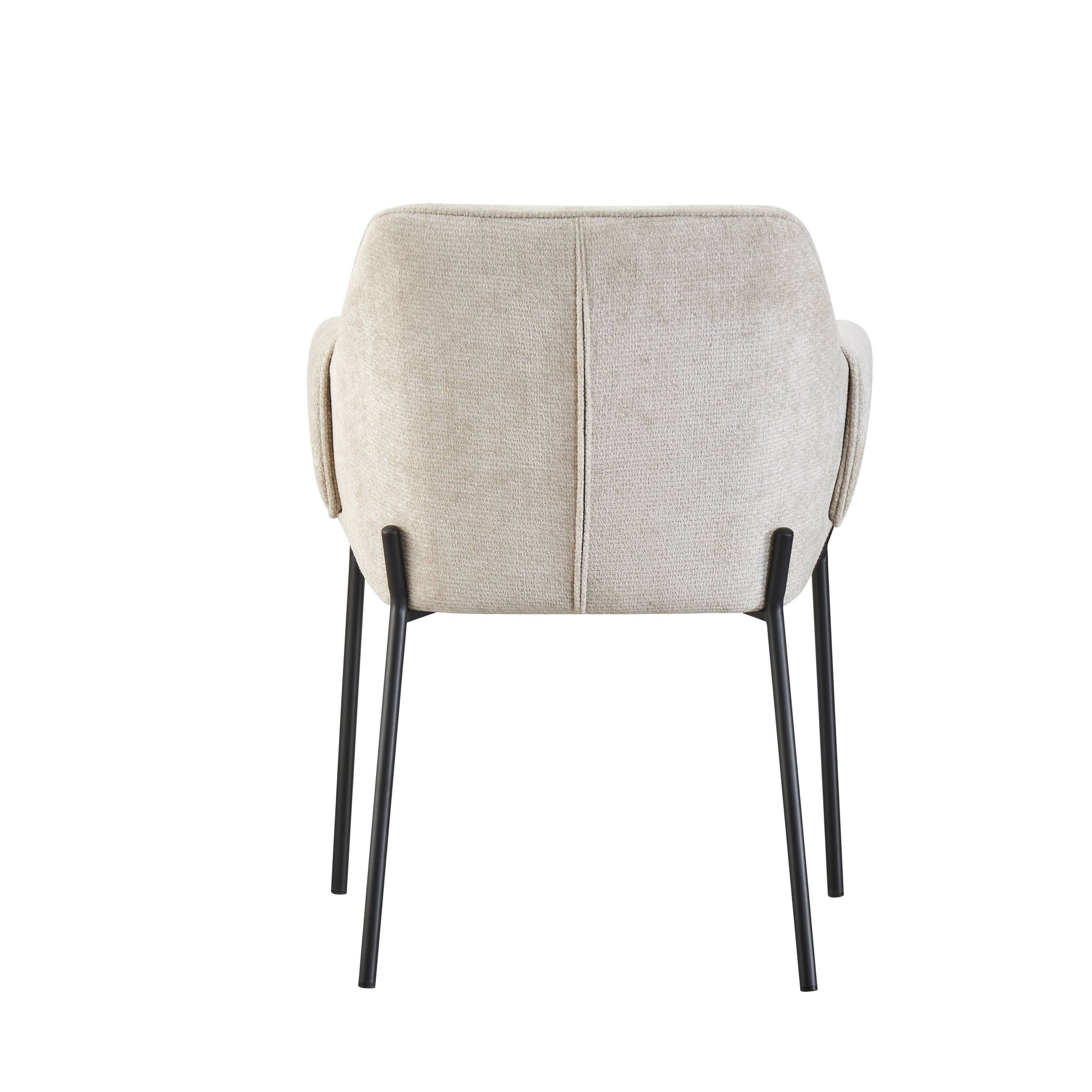 Milan Chenille Effect Natural Dining Chair