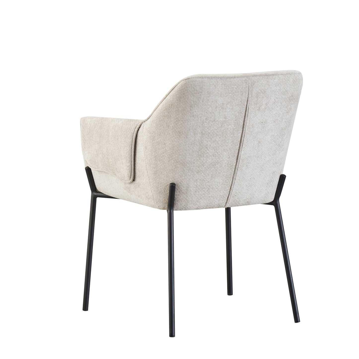 Milan Chenille Effect Natural Dining Chair