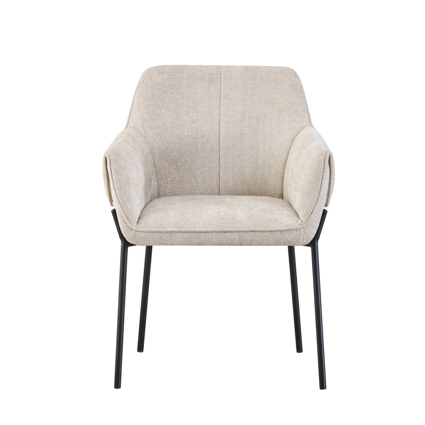 Milan Chenille Effect Natural Dining Chair