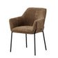 Milan Chenille Effect Brown Dining Chair