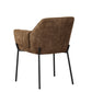 Milan Chenille Effect Brown Dining Chair