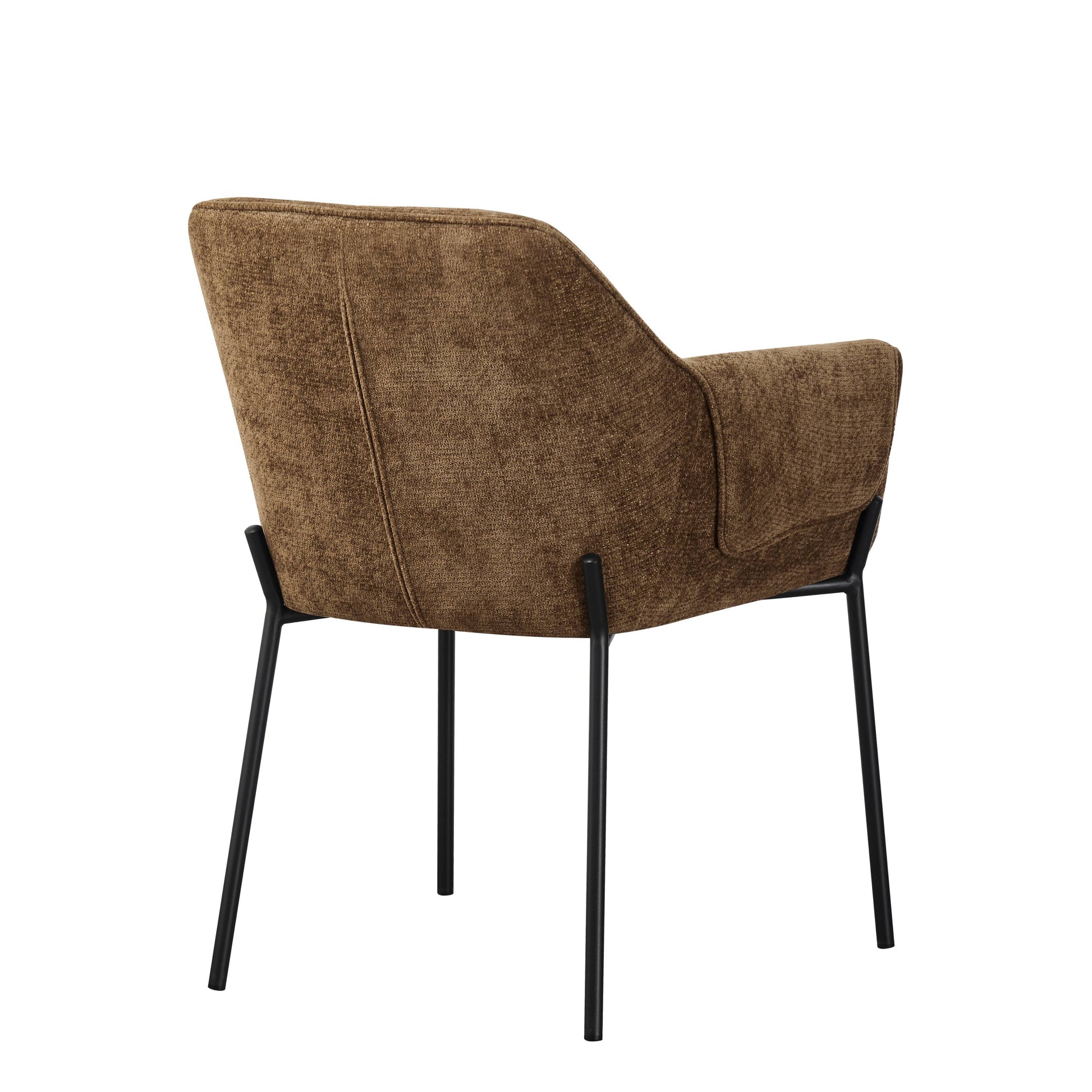 Milan Chenille Effect Brown Dining Chair