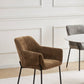 Milan Chenille Effect Brown Dining Chair