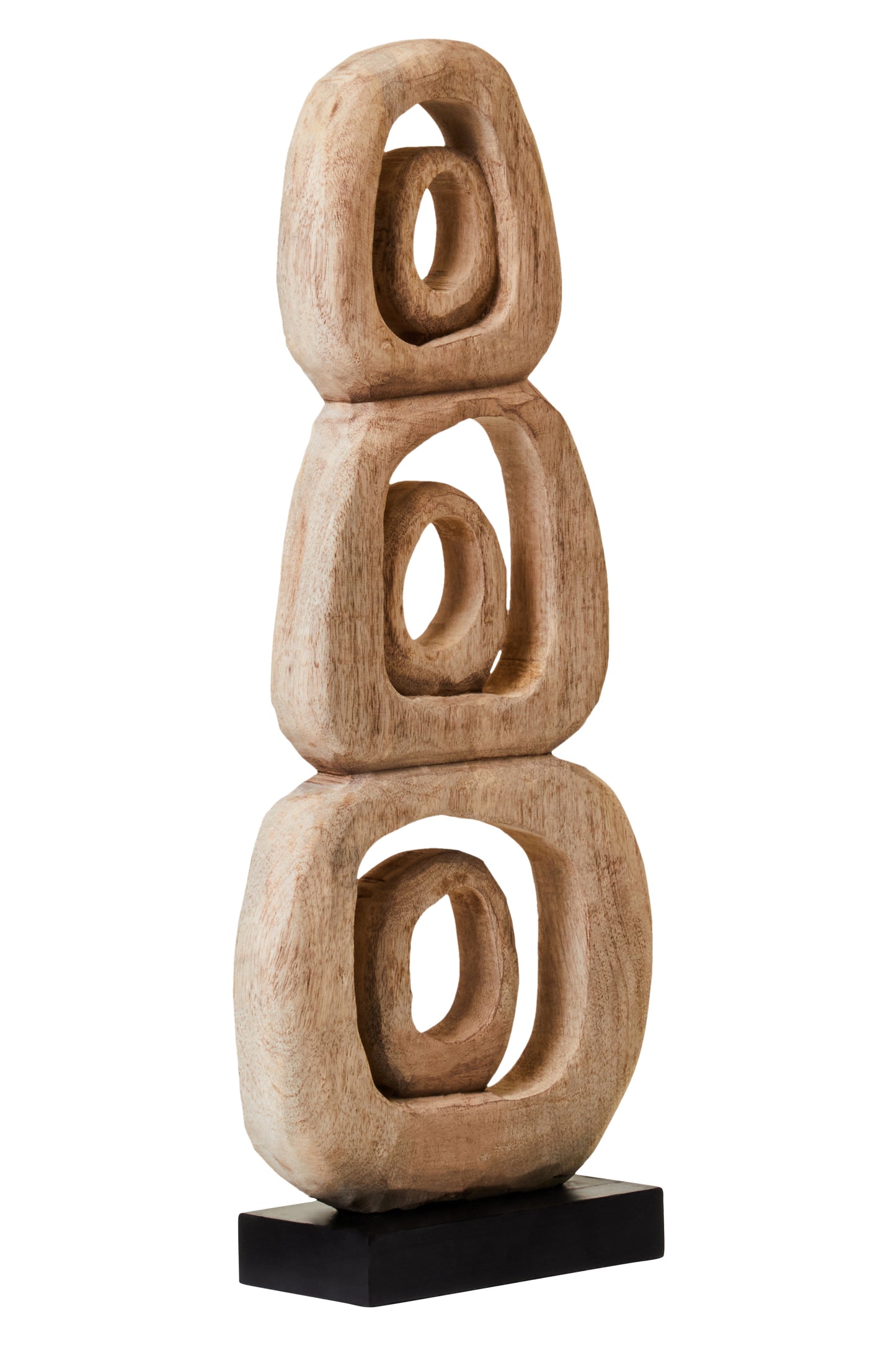 Fidel Natural Mango Wood Ring Sculpture