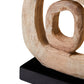 Fidel Natural Mango Wood Ring Sculpture