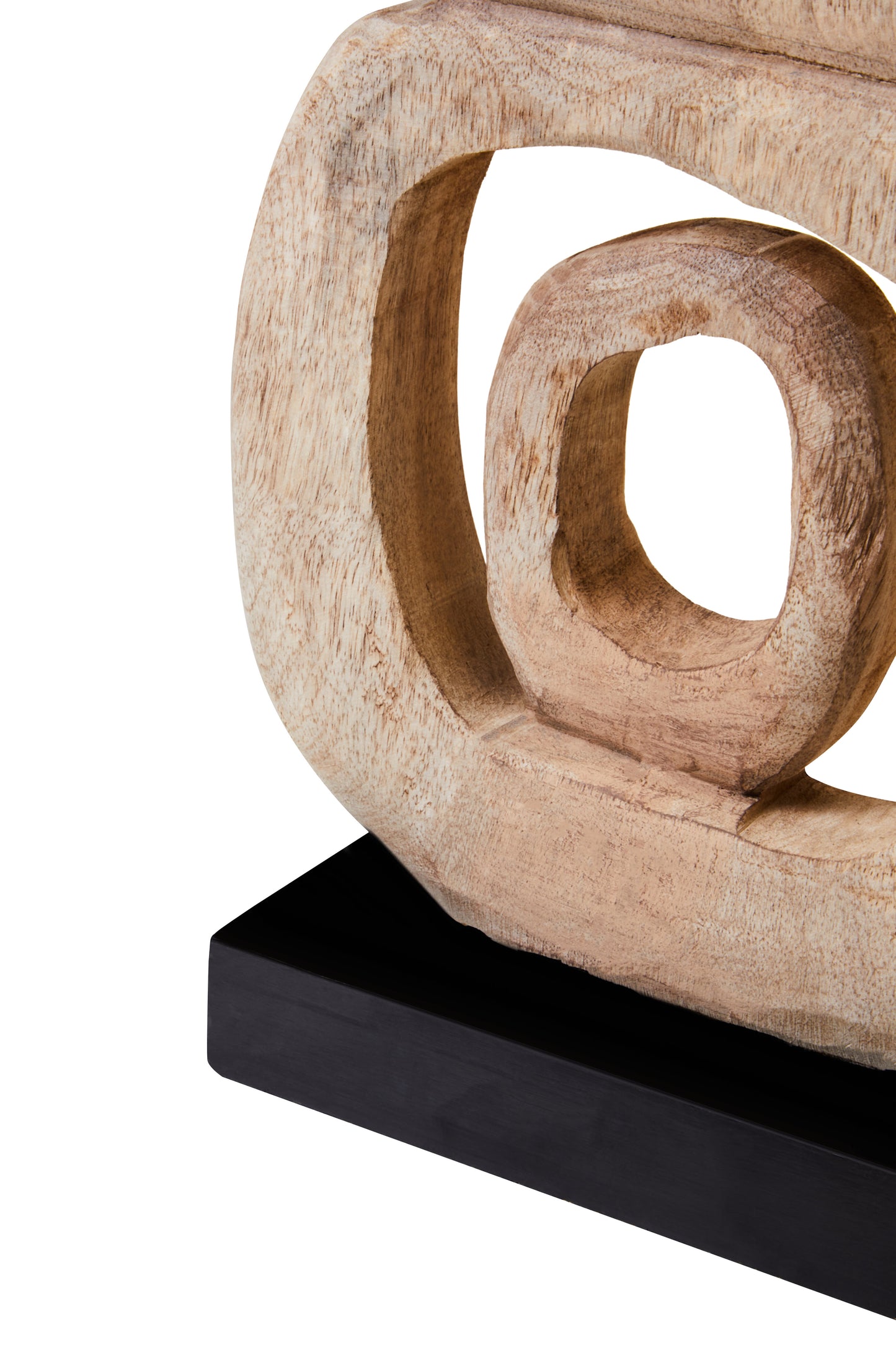 Fidel Natural Mango Wood Ring Sculpture