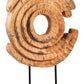 Fidel Mango Wood Ring Sculpture