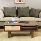 Urban Burl Coffee Table Dark Natural