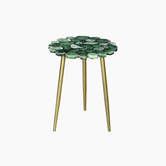 Myra Green Agate End Table