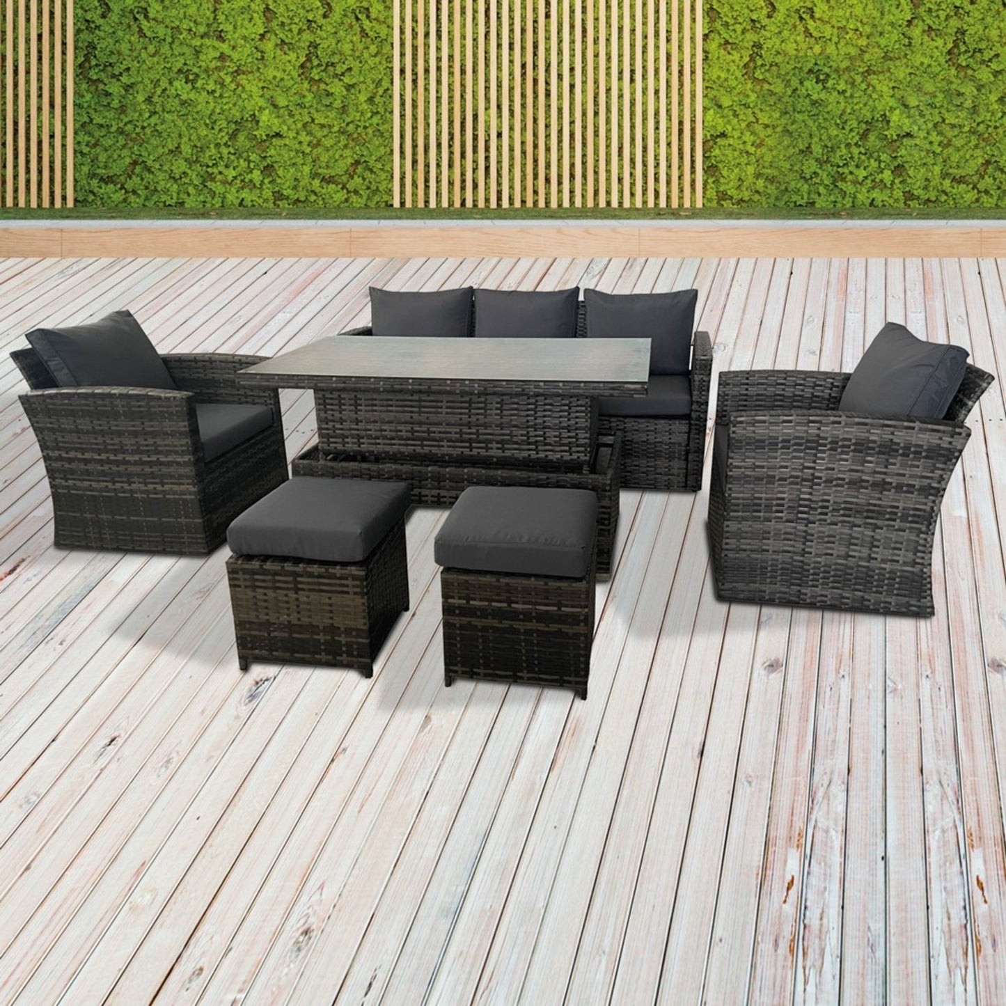 PORTLAND 7 Seater Rattan Sofa Set