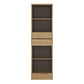 Shetland Tall Narrow 3 Drawer Bookcase