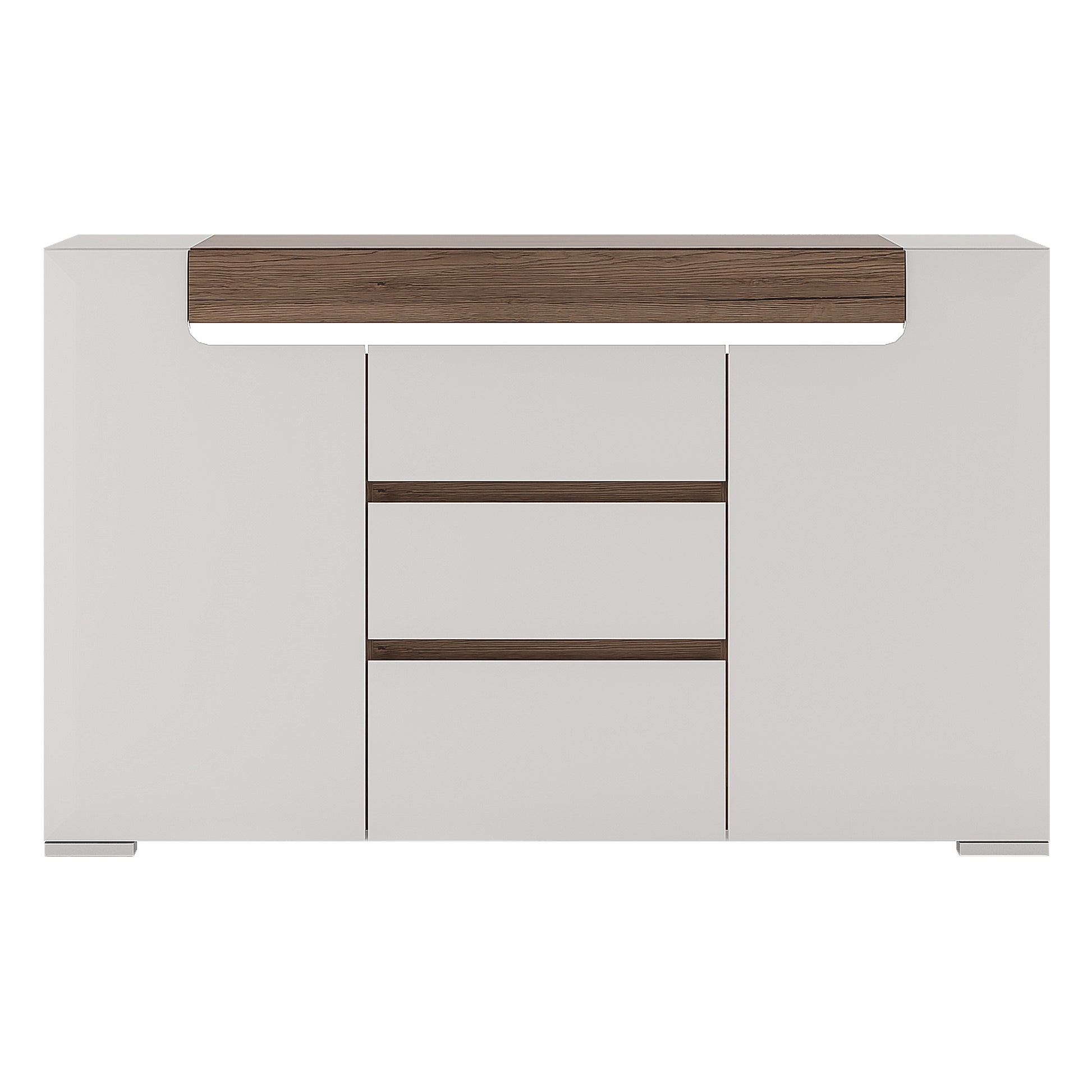 Toronto 2 Door 3 Drawer Sideboard (inc. Plexi Lighting)