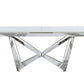 Furniture Village Marvel Chrome Extending Dining Table- Large