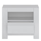 Novi 1 Drawer Bedside Table in Alpine White