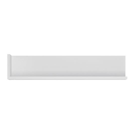 Lyon 120cm Wall Shelf in White and High Gloss